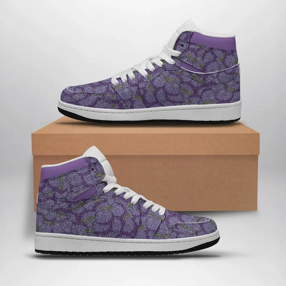 Gomu Gomu No Mi Pattern One Piece AJ1 Shoes