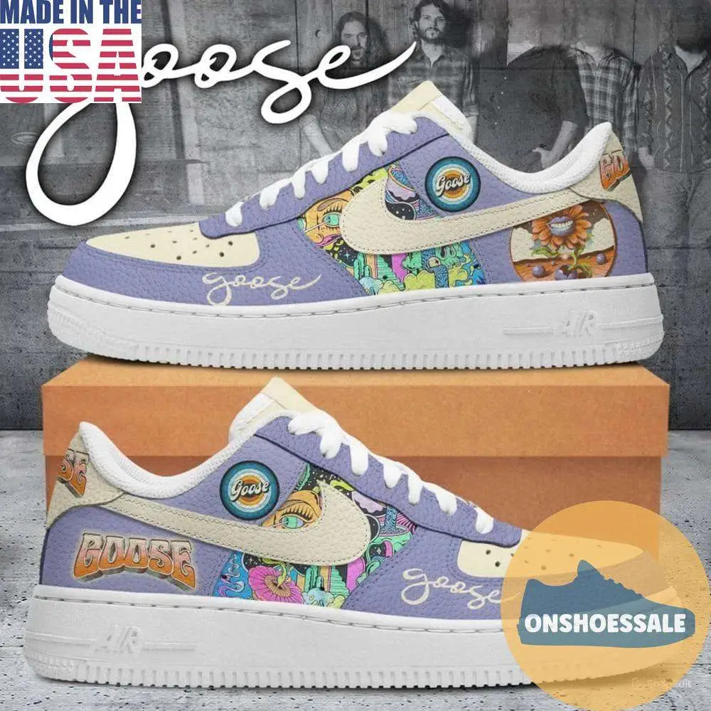 Goose Band Air Force 1, Gift For Fans - Best Gift Shoes