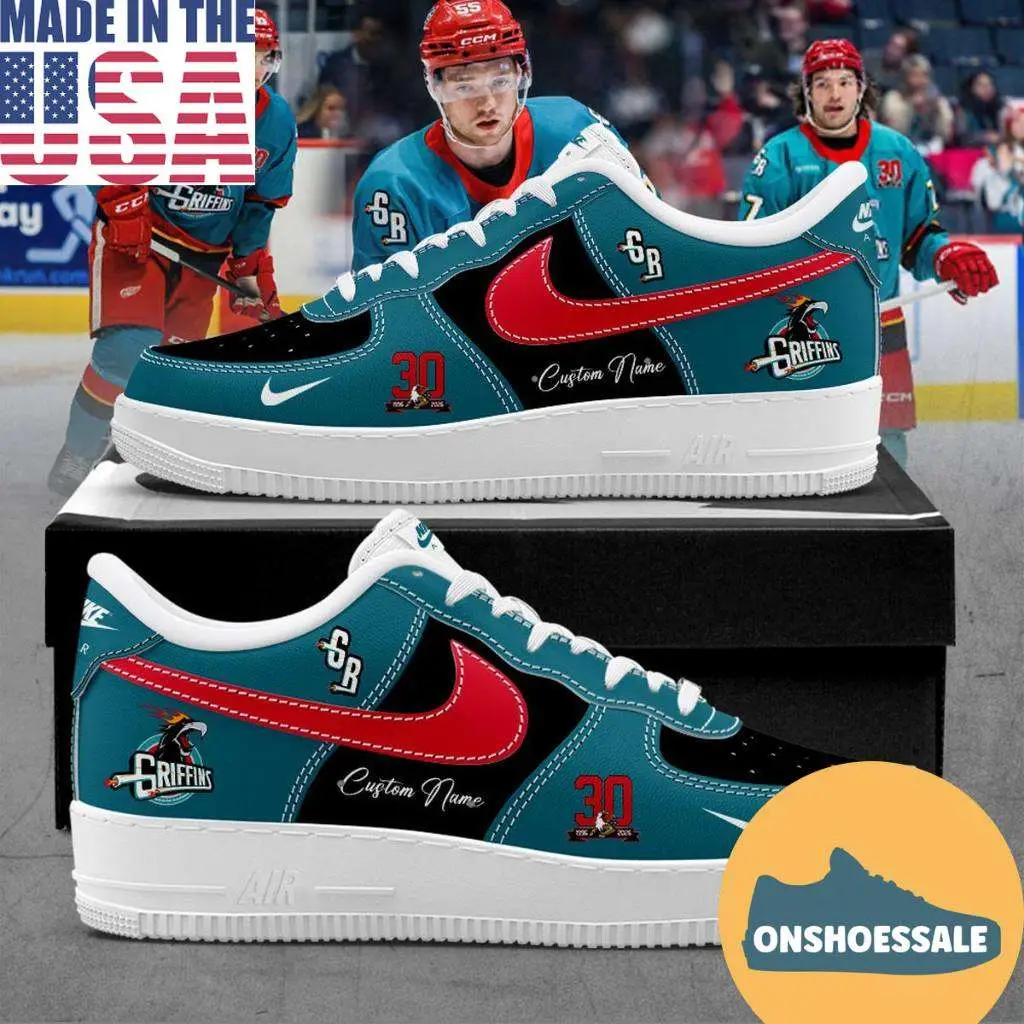 Grand Rapids Griffins Hat Tricks And Hoops Night Air Force 1 Shoes, Gifts for Fans - Best Gift Shoes