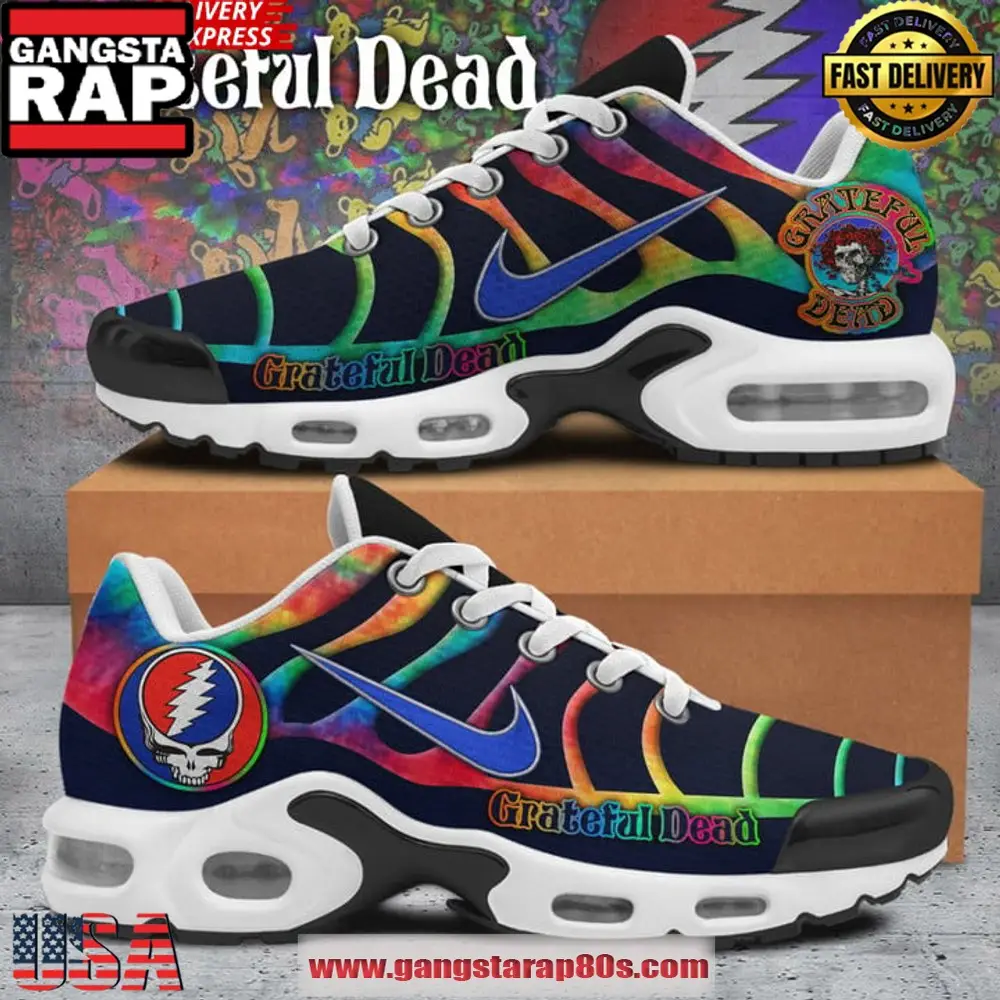 Grateful Dead Band Limited Edition Air Max Plus Shoes Running Sneakers Grateful Dead Band Limited Edition Air Max Plus Shoes Running Sneakers - Image 1