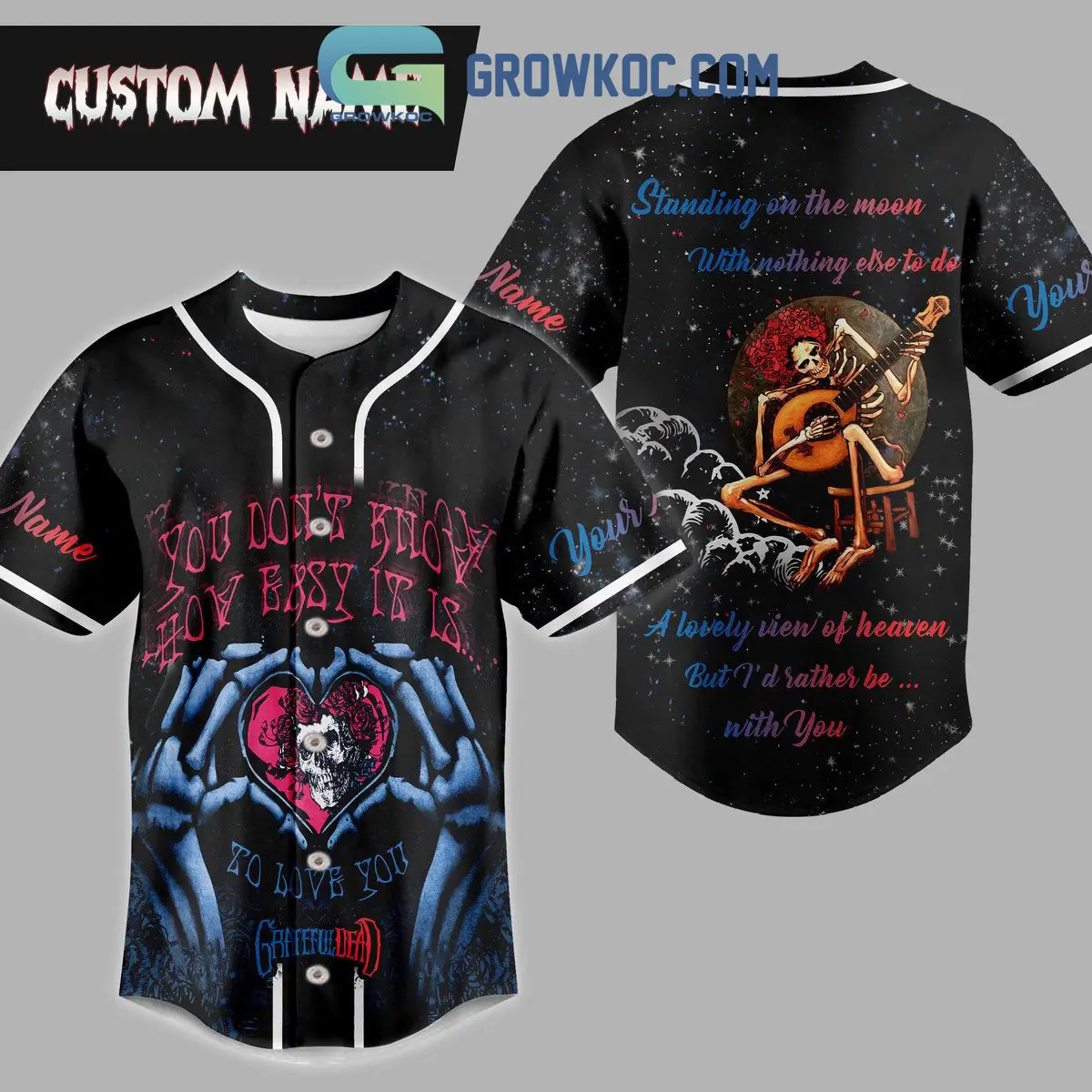 Grateful Dead You Don't Know How Easy It Is So Live You Personalized Baseball Jersey