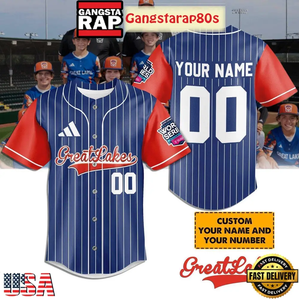 Great Lakes Little League World Series Custom Baseball Jersey Shirt