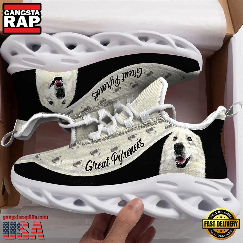 Great Pyrenees Dogs Lover Max Soul Shoes, Running Sneakers Great Pyrenees Dogs Lover Max Soul Shoes, Running Sneakers - Image 1