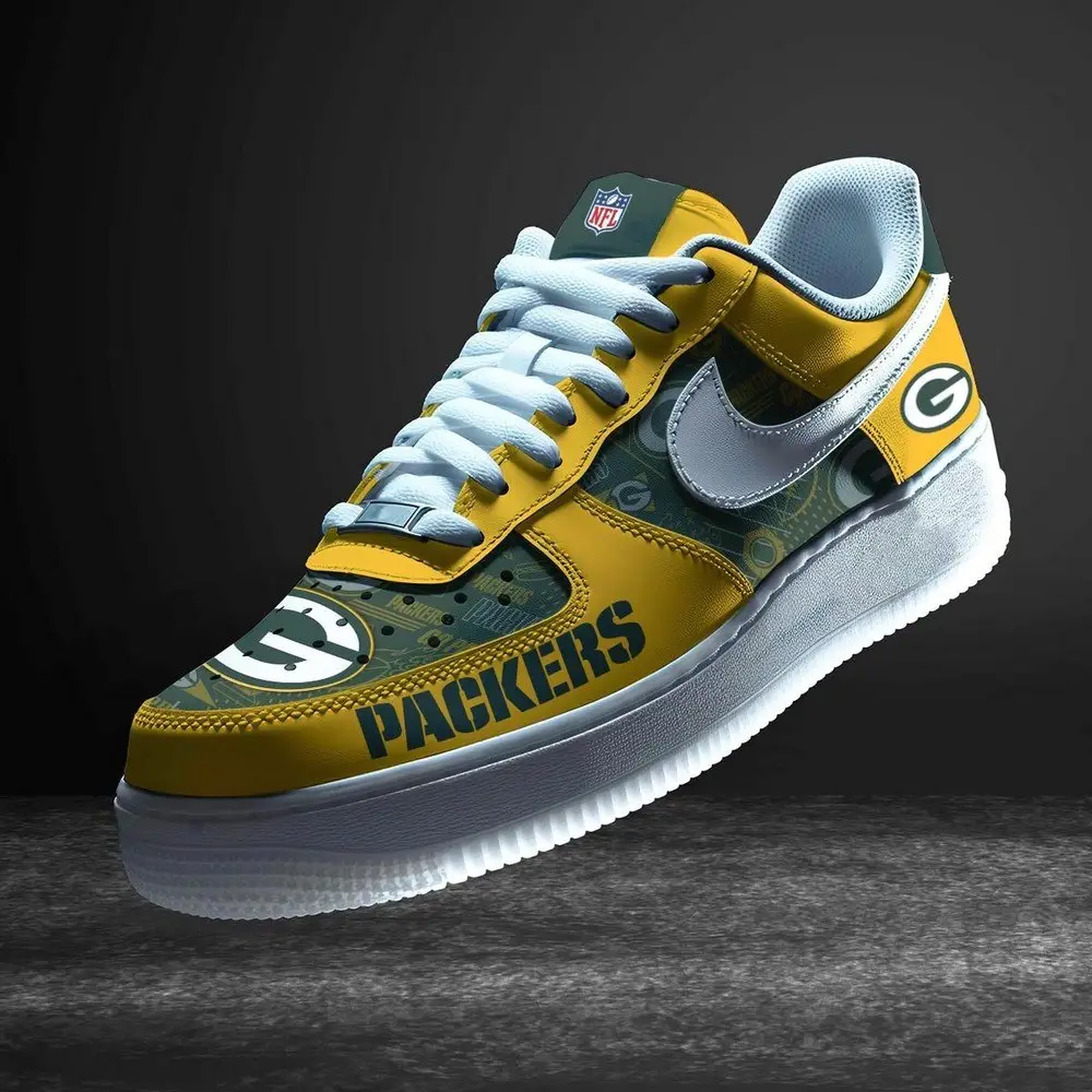 Green Bay Packers Personalized Version 9 AF1 Shoes