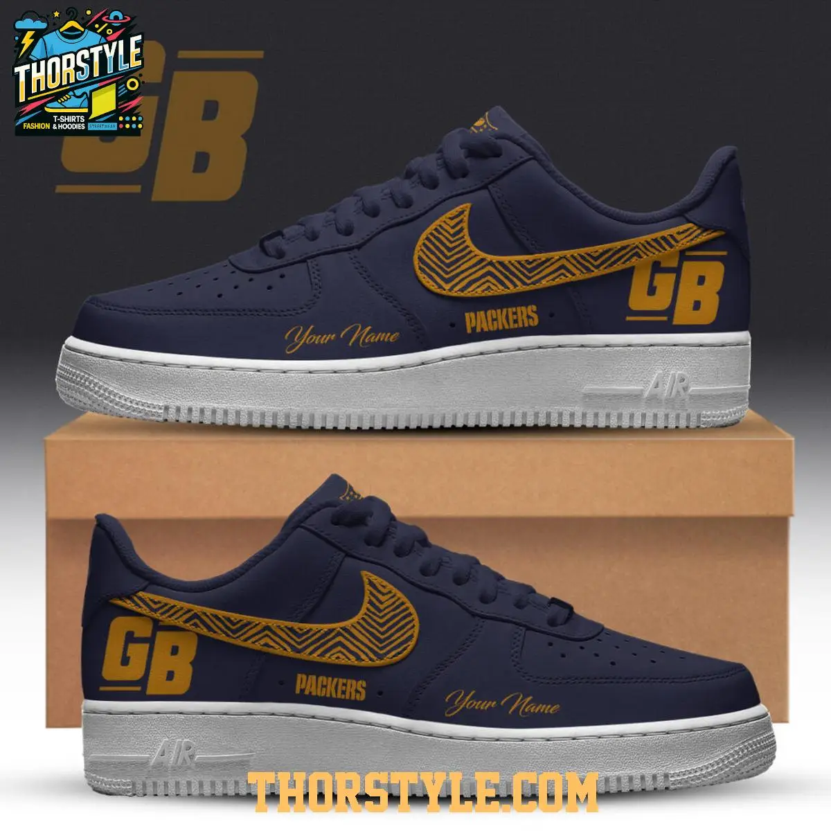 Green Bay Packers Retro Week 1923 Classic 2025 Air Force 1 Shoes Green Bay Packers Retro Week 1923 Classic 2025 Air Force 1 Shoes - Image 1