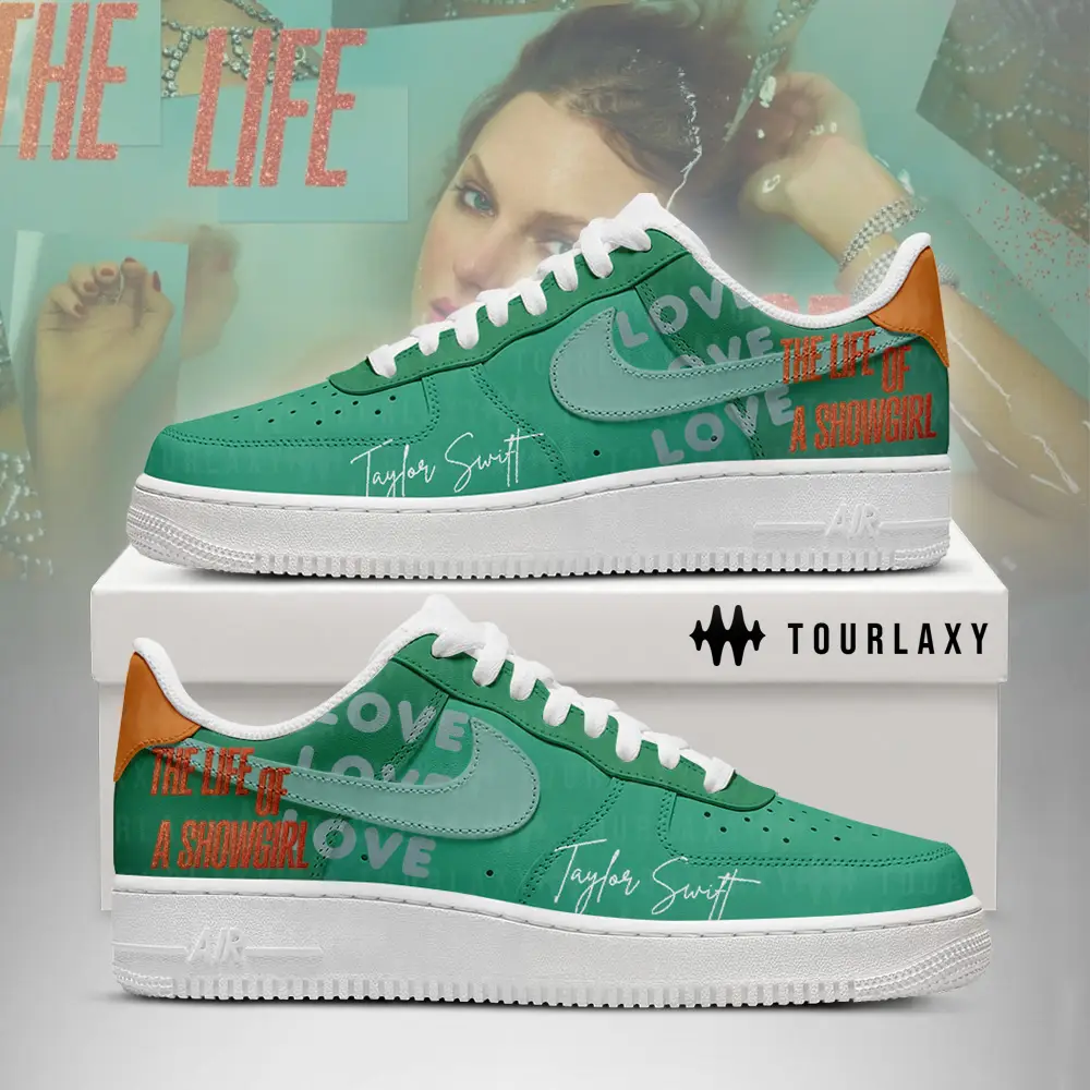 Green Taylor Swift Albums Air Force 1 Shoes 