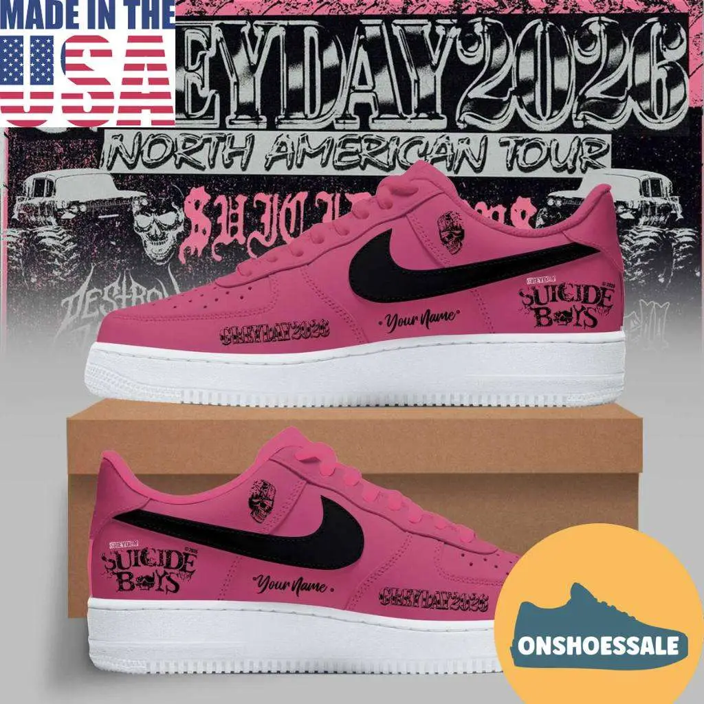 Greyday 2026 Suicideboys North American Tour Custom Name Air Force 1 Shoes - Best Gift Shoes