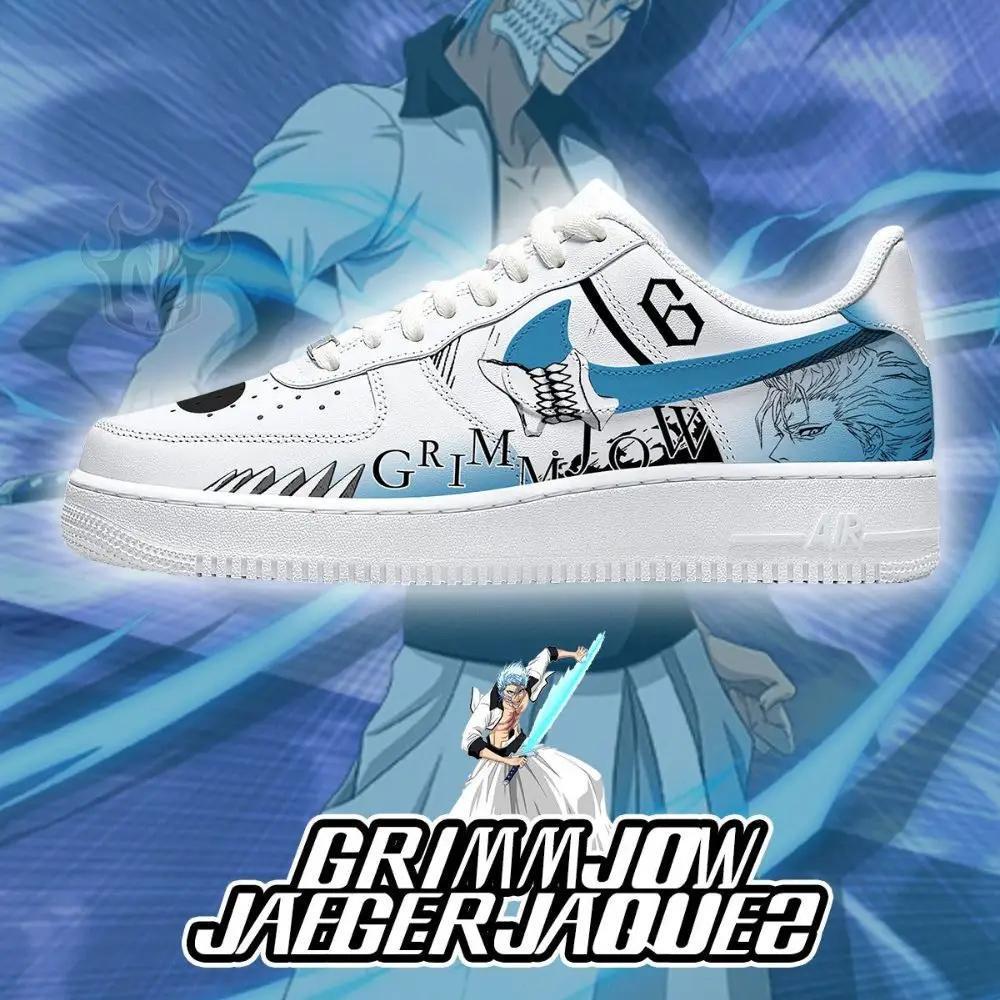 Grimmjow Jaegerjaquez Bleach AF1 Shoes