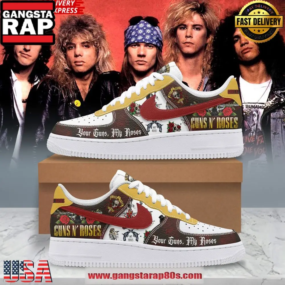 Guns N’ Roses Limited Edition Air Force 1 Shoes Running Sneakers