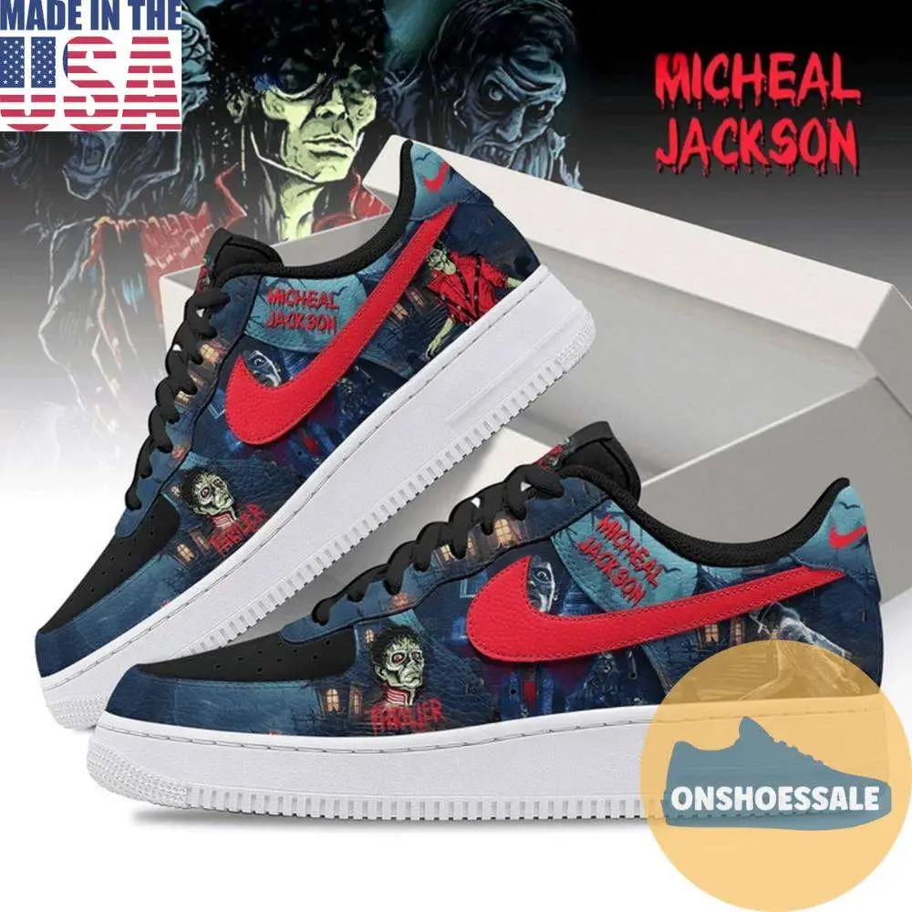 Halloween Michael Jackson Thriller Air Force 1 Shoes, Gift For Fans - Best Gift Shoes