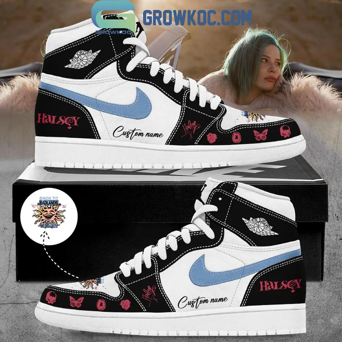 Halsey Back To Badlands Tour 2026 Signature Air Jordan 1 Shoes