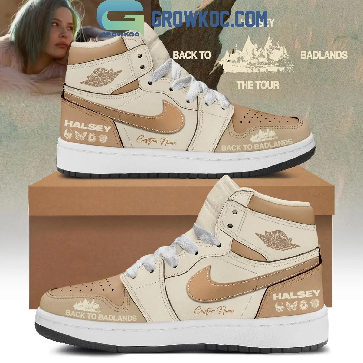 Halsey Back To Badlands Tour Air Jordan 1 Shoes