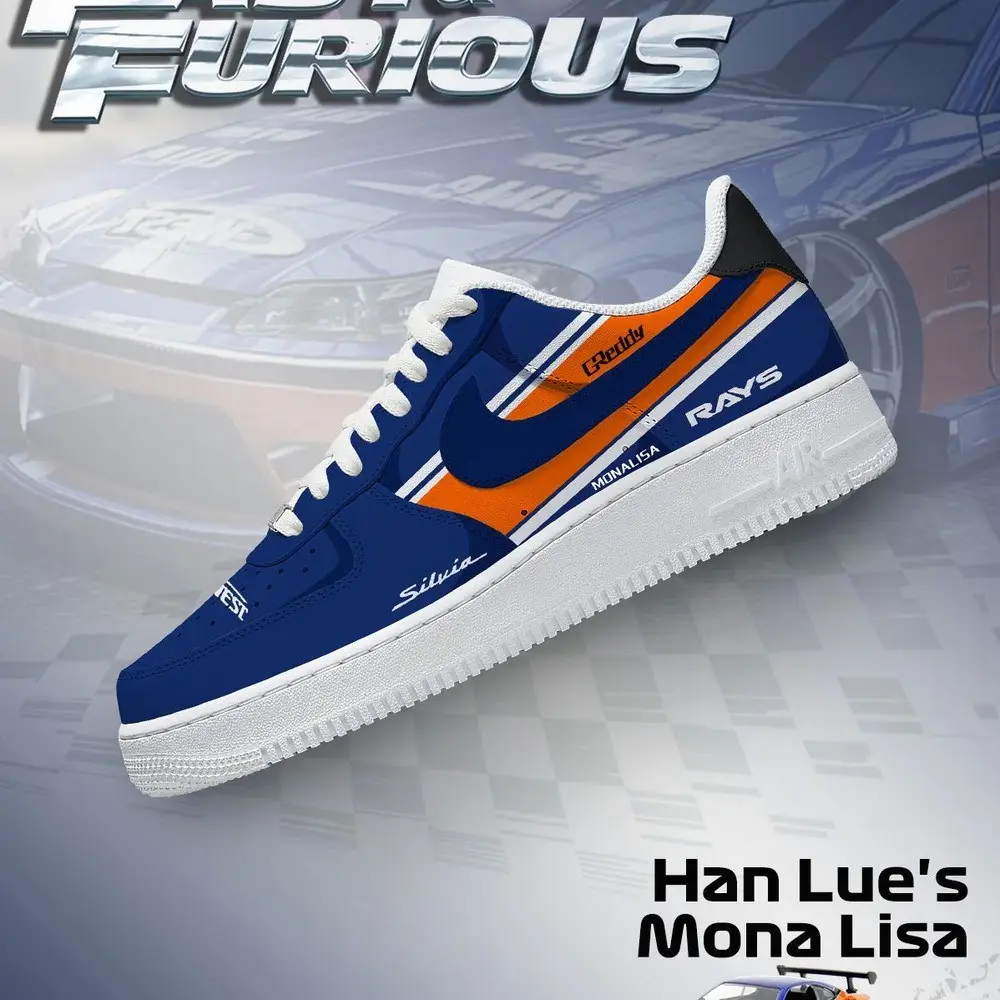 Han Lue's Mona Lisa Fast and Furious Low Top Shoes