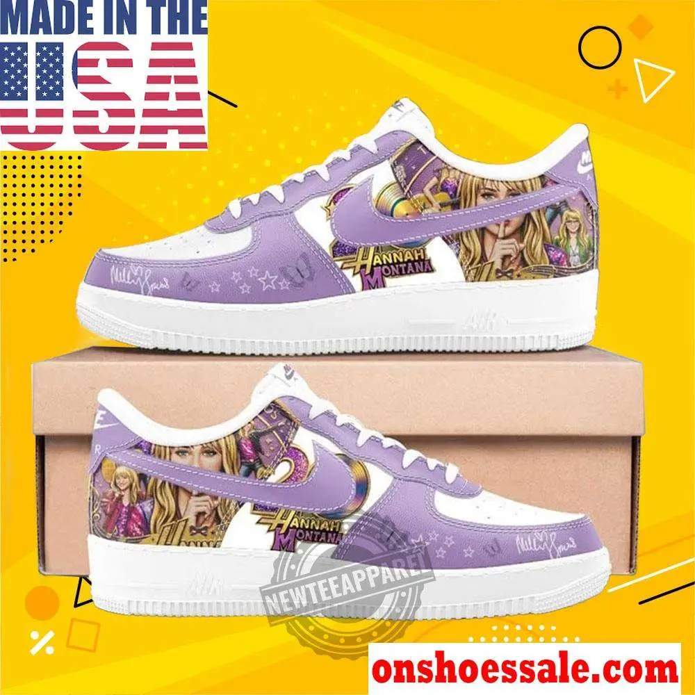 Hannah Montana Custom Air Force 1 Shoes, Gift For Fans - Best Gift Shoes