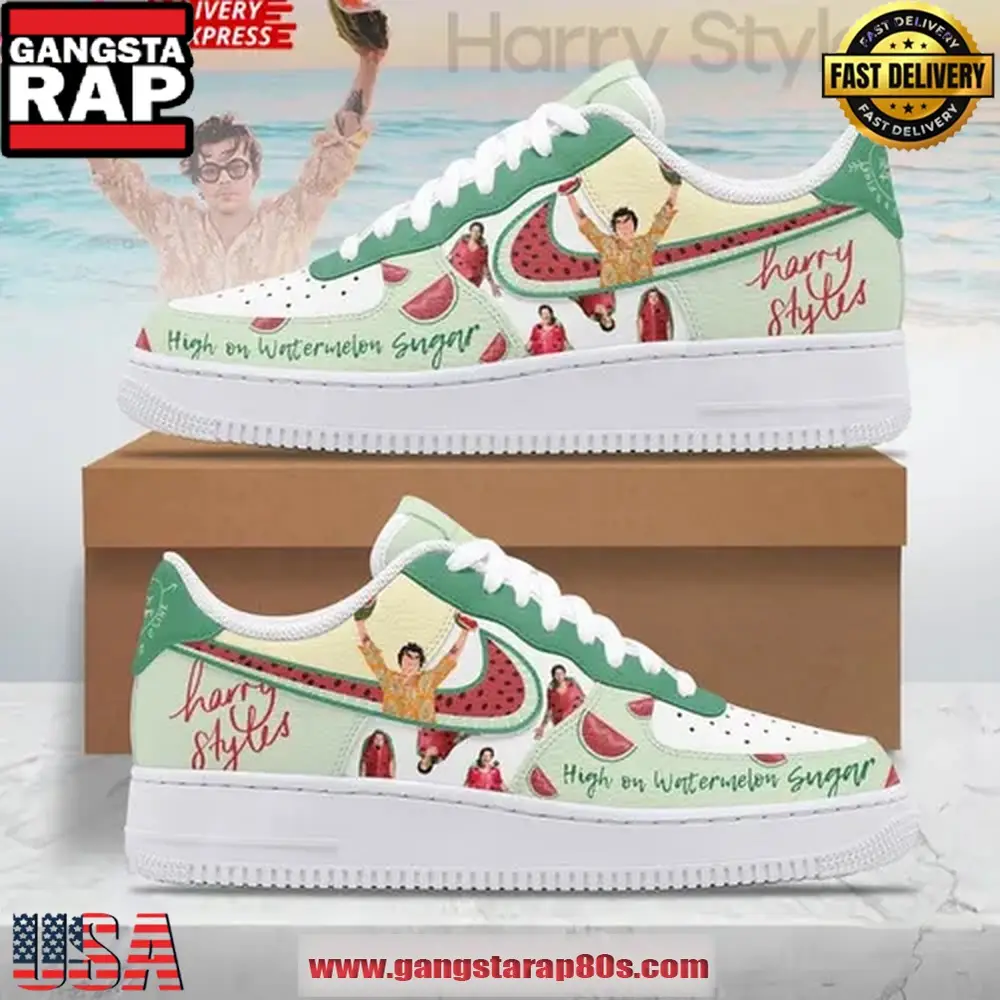 Harry Styles Watermelon Sugar Air Force 1 Sneakers Shoes