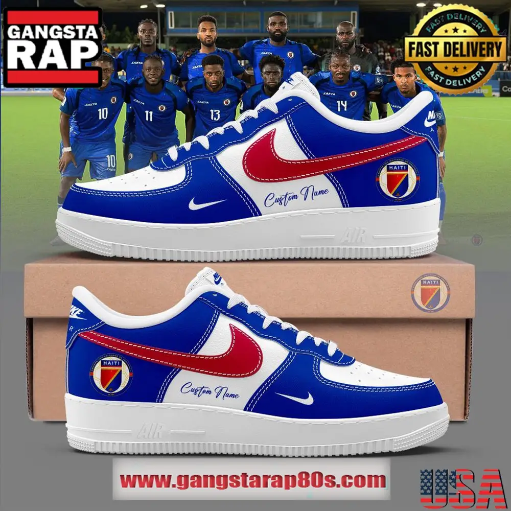 Hatienne De Football 2026 World Cup Custom Air Force 1 Running Sneakers Shoes Hatienne De Football 2026 World Cup Custom Air Force 1 Running Sneakers Shoes - Image 1