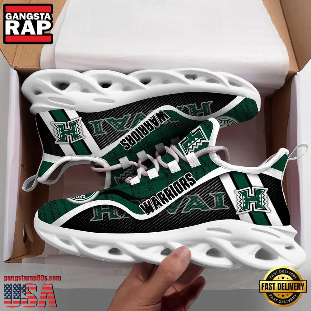 Hawaii Rainbow Warriors NCAA Clunky New Design Max Soul Shoes, Running Sneakers