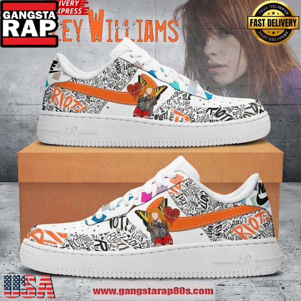 Hayley Williams Riot Limited Edition Air Force 1 Running Sneakers Shoes Hayley Williams Riot Limited Edition Air Force 1 Running Sneakers Shoes - Image 1