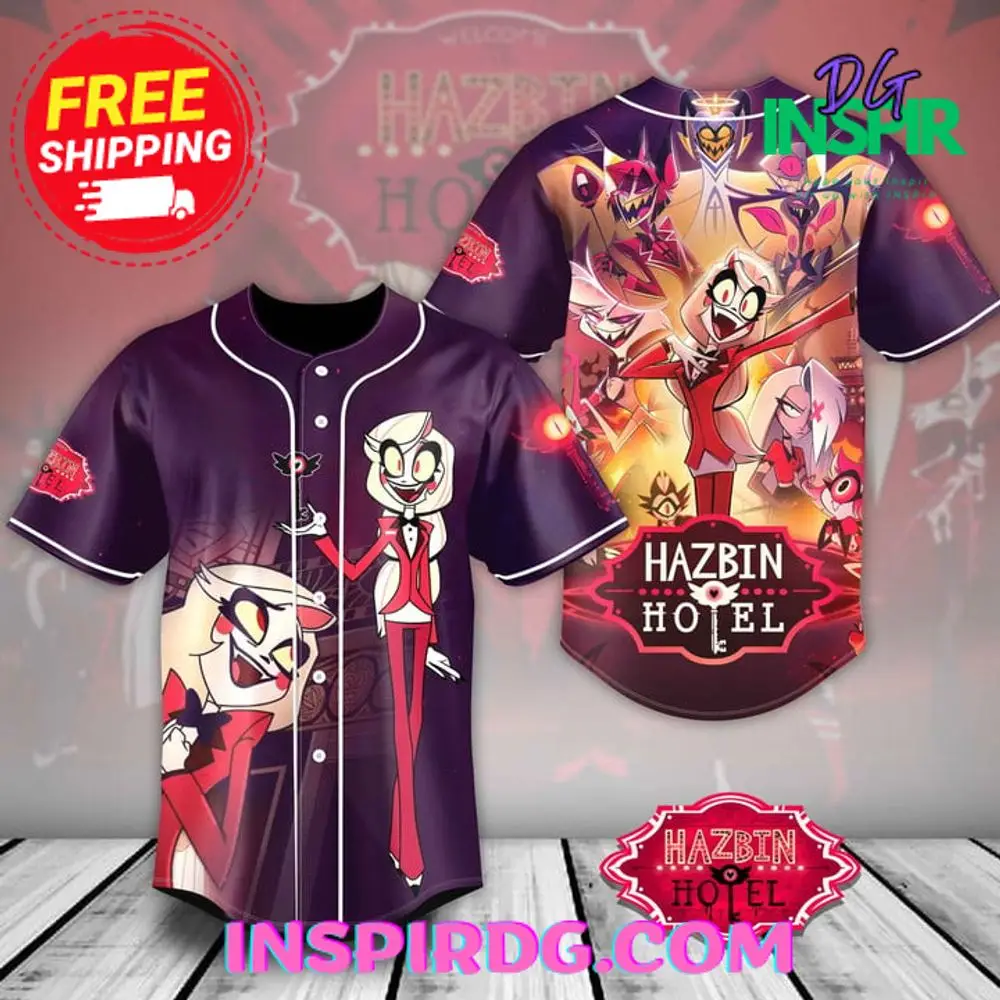 Hazbin Hotel Fan Jersey Shirt Hazbin Hotel Fan Jersey Shirt - Image 1