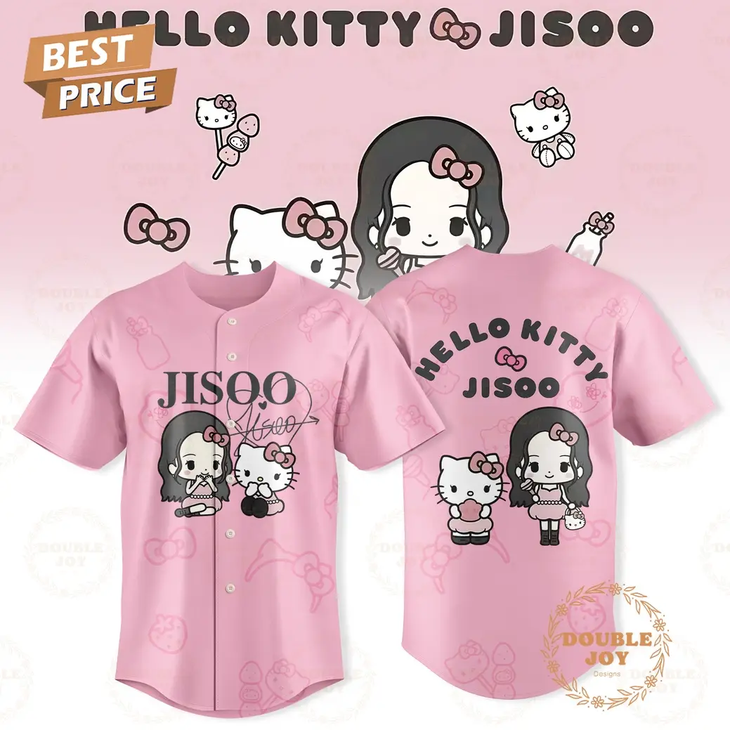 Hello Kitty x Jisoo 2026 Baseball Jersey - Pink