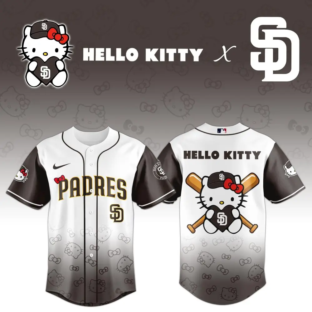 Hello Kitty X Padres Baseball Jersey – Limited Edition Fun & Stylish Gear