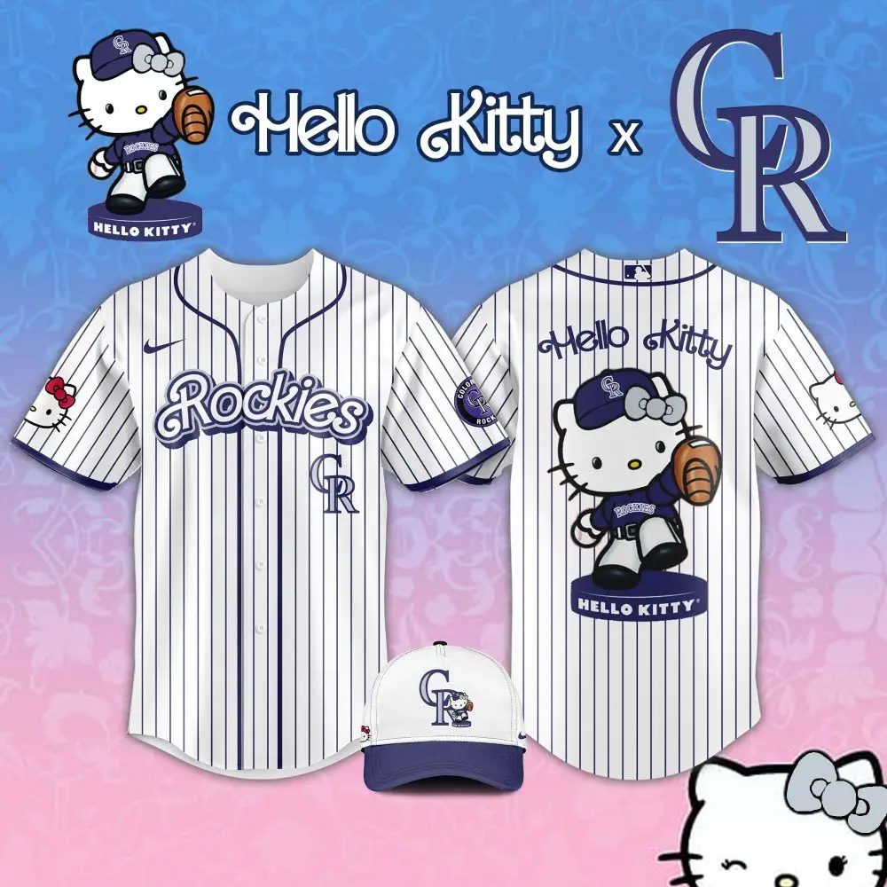 Hello Kitty X Rockies Baseball Jersey - Cute & Sporty Fan Gear