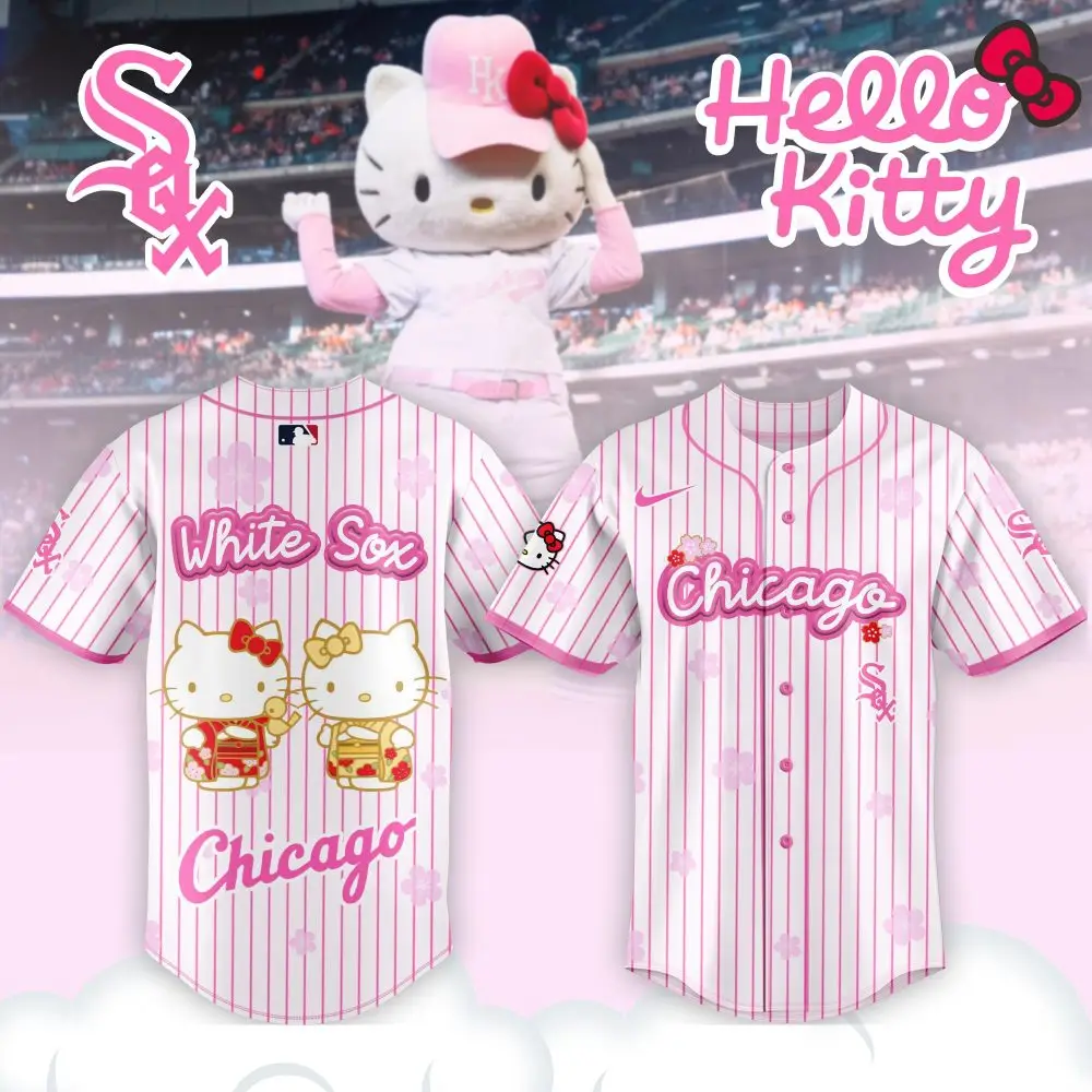 Hello Kitty X White Sox Pink Baseball Jersey – Limited Edition Chicago Fan Gear