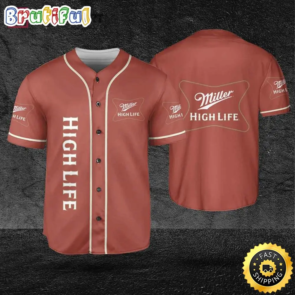 High Life Beer Lover Baseball Jersey
