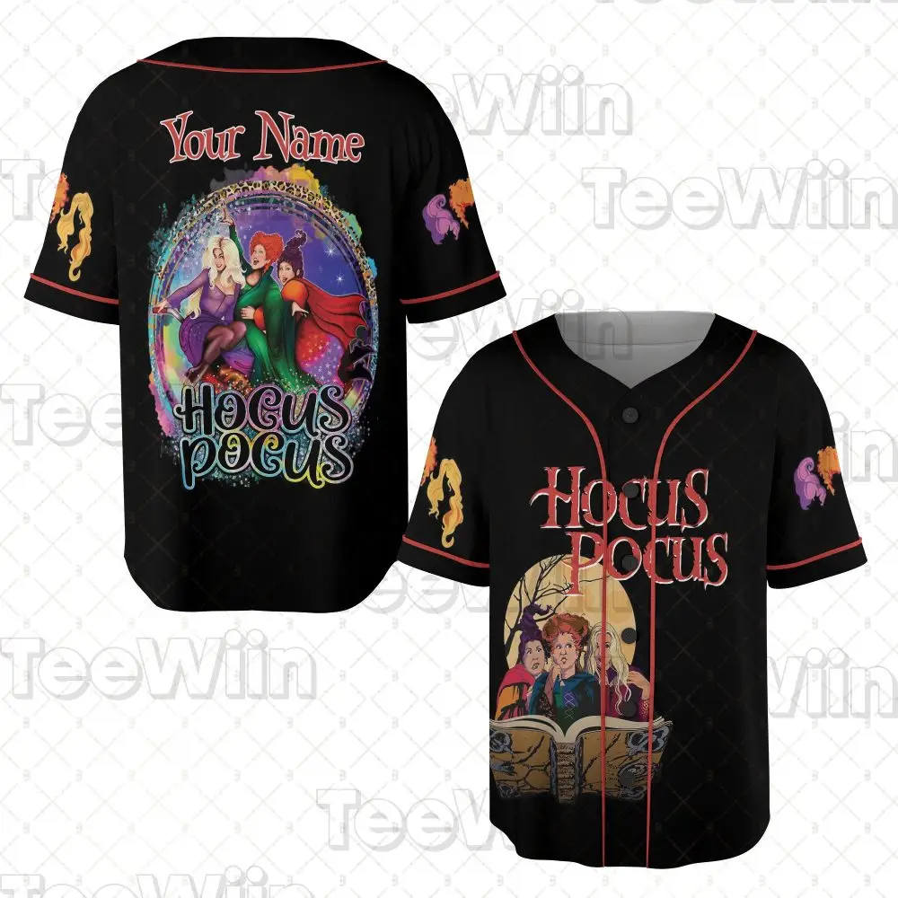 Hocus Pocus Custom Baseball Jersey – Personalized Witchy Halloween Apparel