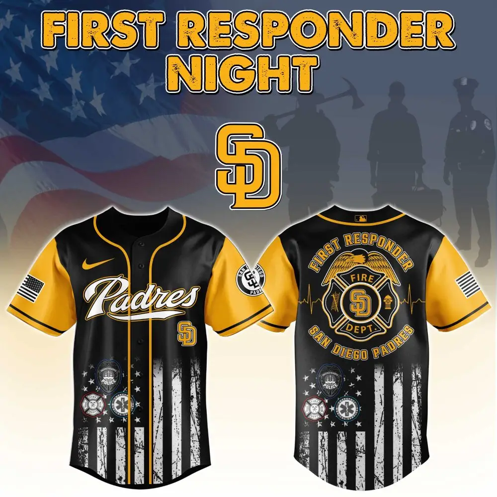 Honor Heroes: Padres First Responder Night Jersey – Limited Edition