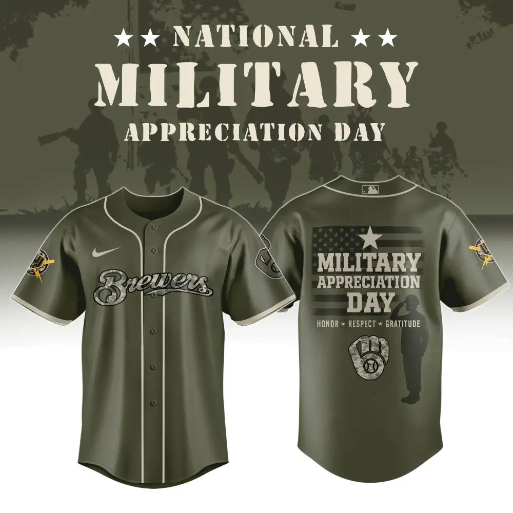 Honor Military Appreciation Day With Brewers Jersey - Limited Edition, High-Quality Design