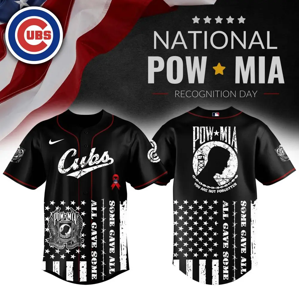 Honor Veterans With Cubs Pow Mia Baseball Jersey - Limited Edition Tribute Apparel