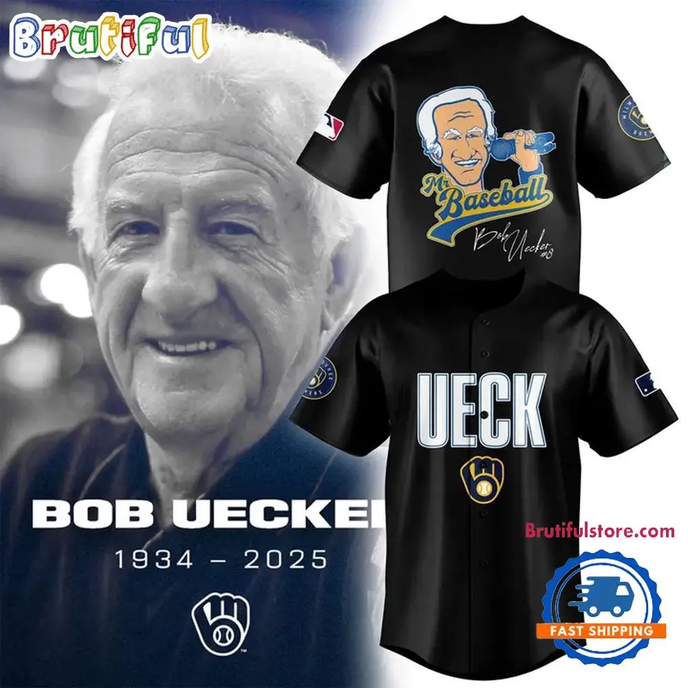 Honoring The Legend Brewers Icon And Baseball Hall Of Famer Bob Uecker Graphics Design Jersey Shirt