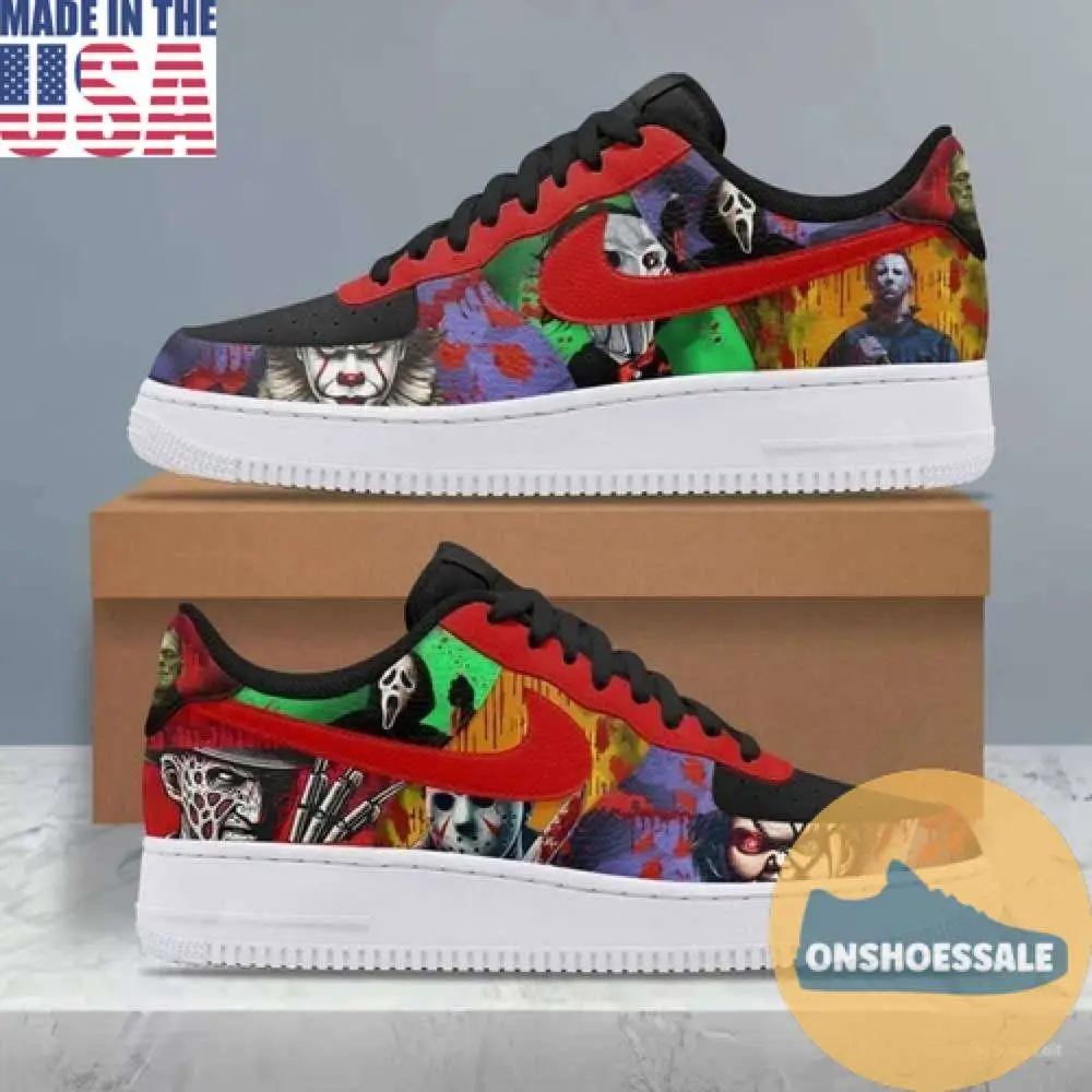 Horror Movies Club In Halloween Air Force 1 Shoes, Gift For Fans - Best Gift Shoes