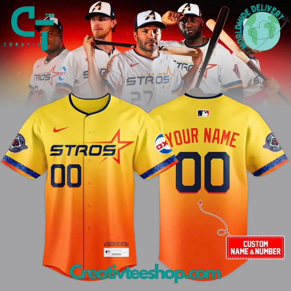 Houston Astros 2025 New City Connect "The Next Frontier" Special Baseball Jersey