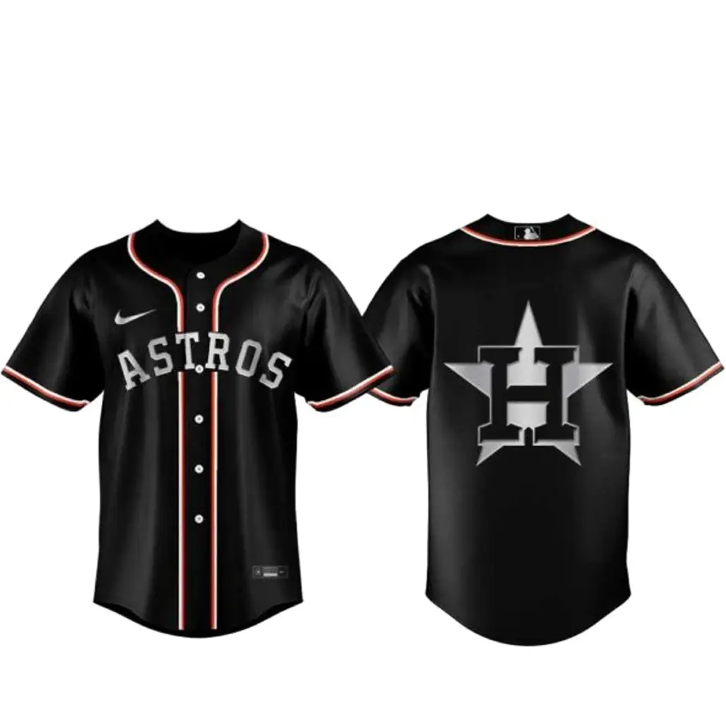 Houston Astros 2026 Back in Black Baseball Jersey - Tazila