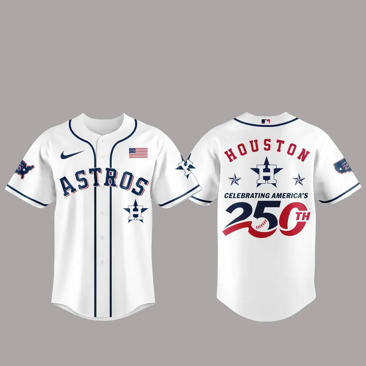 Houston Astros America 250th Anniversary Of USA 2026 Baseball Jersey - Tazila
