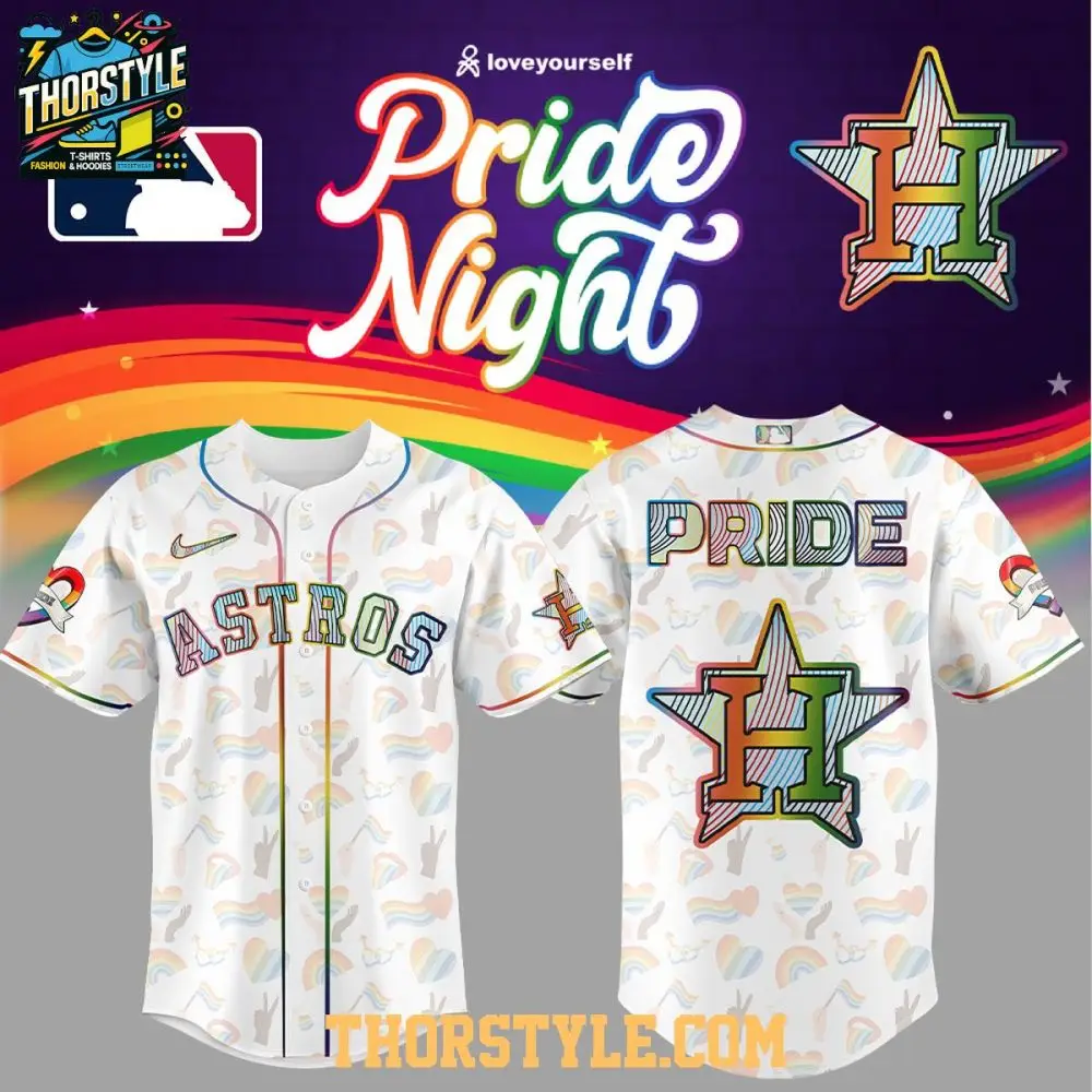 Houston Astros Celebration Lgbtq Pride Night 2025 Baseball Jersey