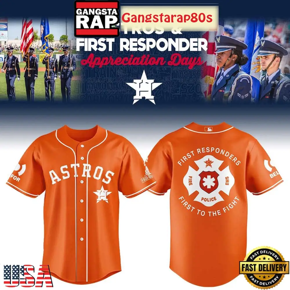 Houston Astros First Responders Day Baseball Jersey Shirt