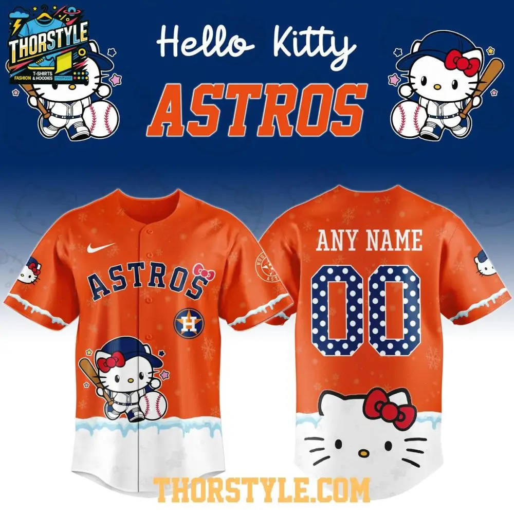 Houston Astros Hello Kitty 2026 Night New Season Personalized Baseball Jersey