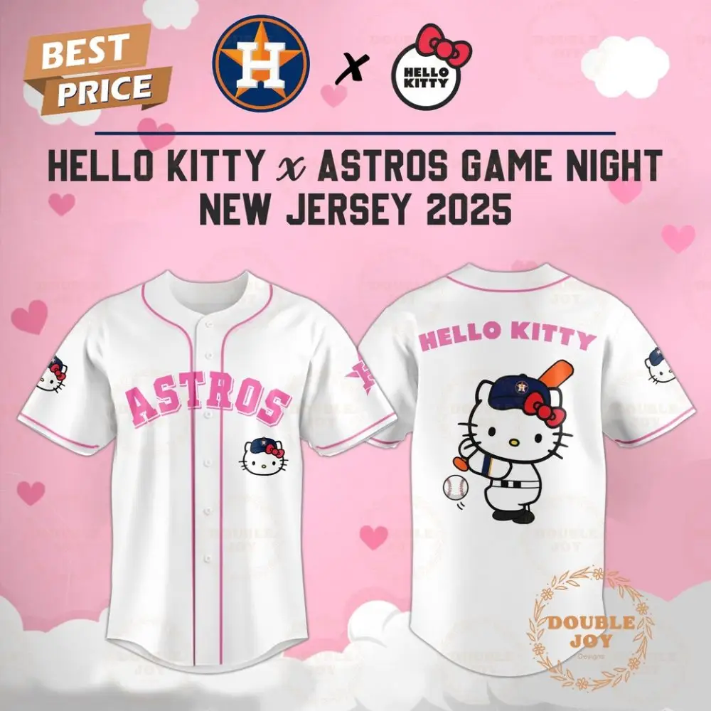 Houston Astros Hello Kitty X Cubs Game Night 2025 New Limited Edition Baseball Jersey