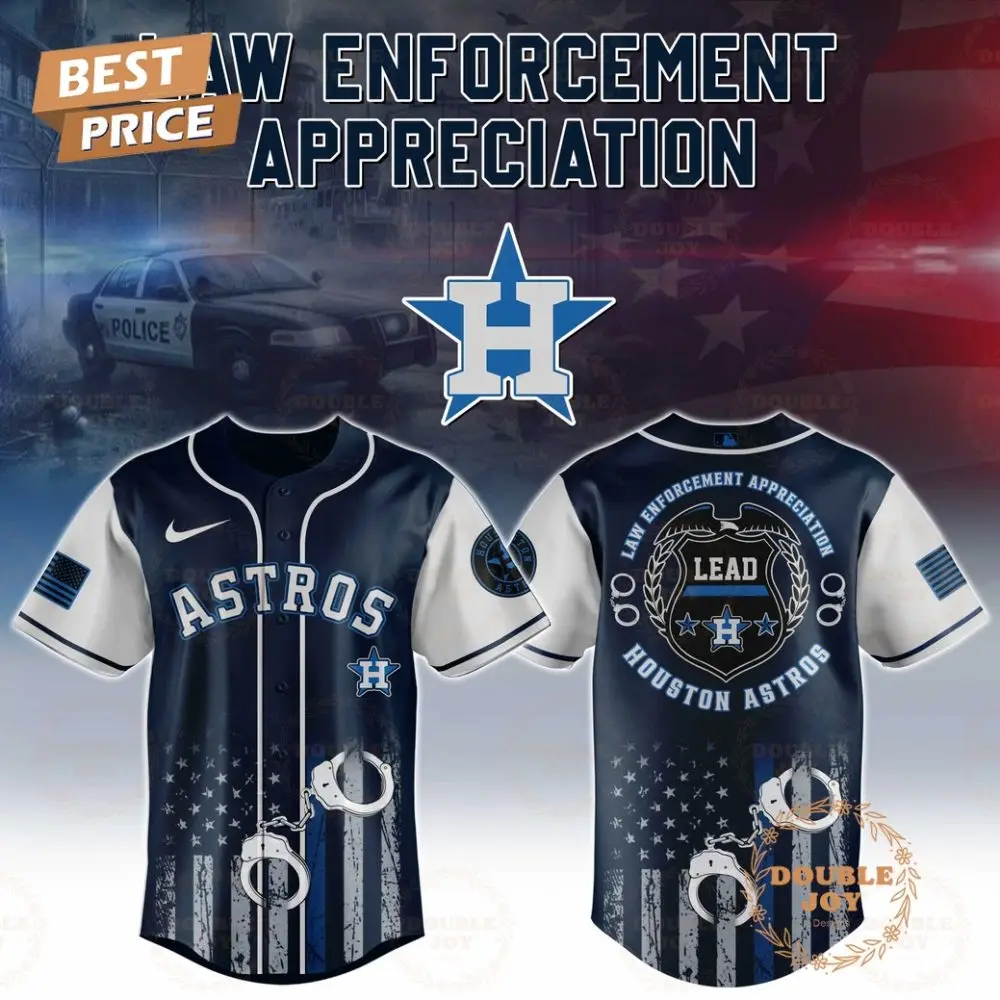 Houston Astros Law Enforcement Appreciation Day 2025 Special Edition Baseball Jersey