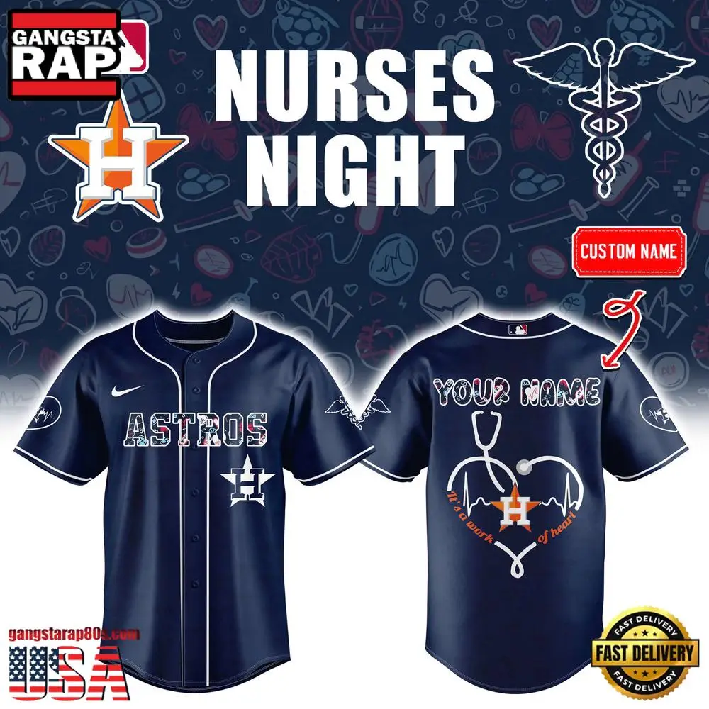 Houston Astros NURSE NIGHT 2025Baseball Jersey Shirt