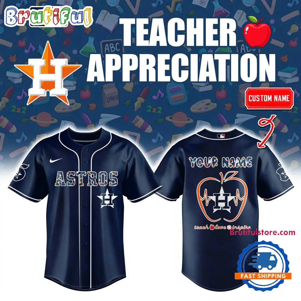 Houston Astros Teacher Appreciation Night 2025 Limited Custom Jersey Shirt