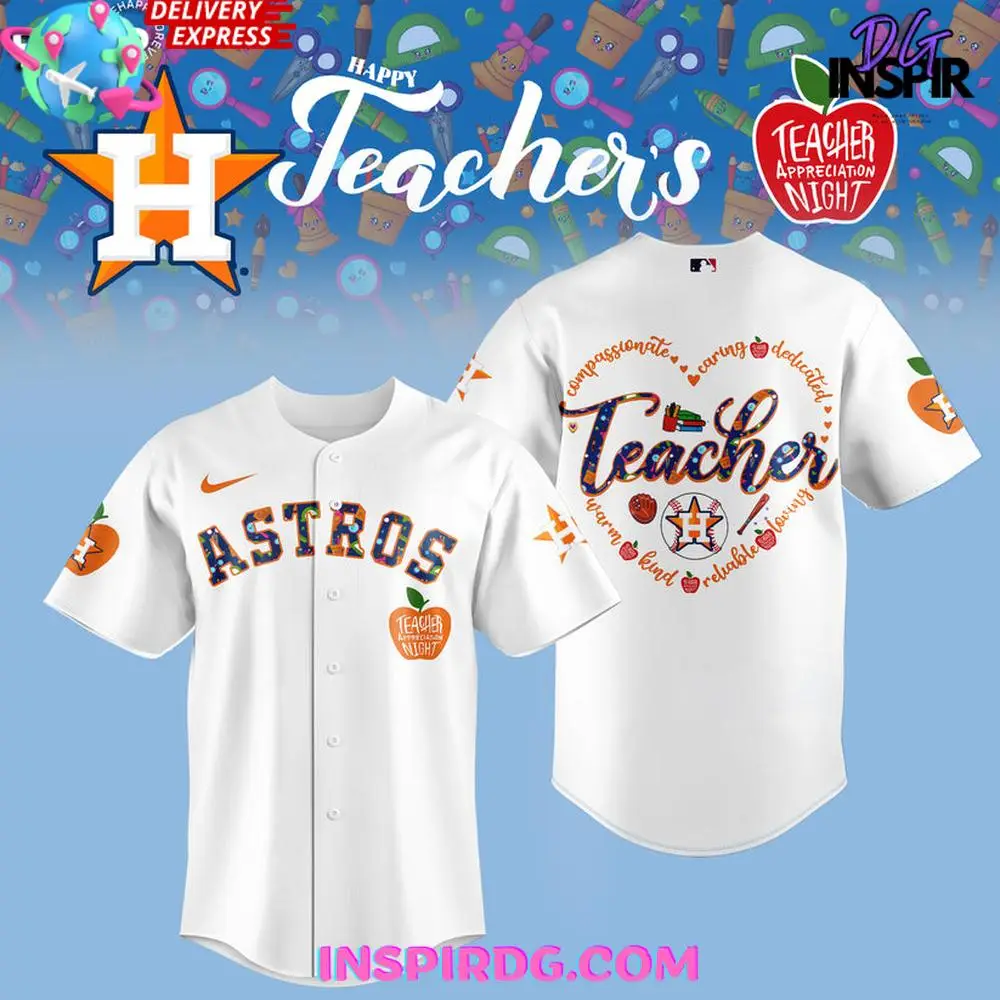 Houston Astros Teacher Night 2025 Baseball Jersey