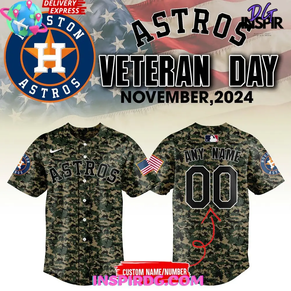 Houston Astros Veterans Day 2024 Baseball Jersey