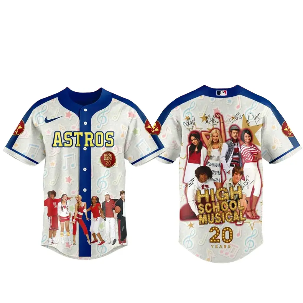 Houston Astros x 20th Anniversary High School Musical Baseball Jersey - Tazila