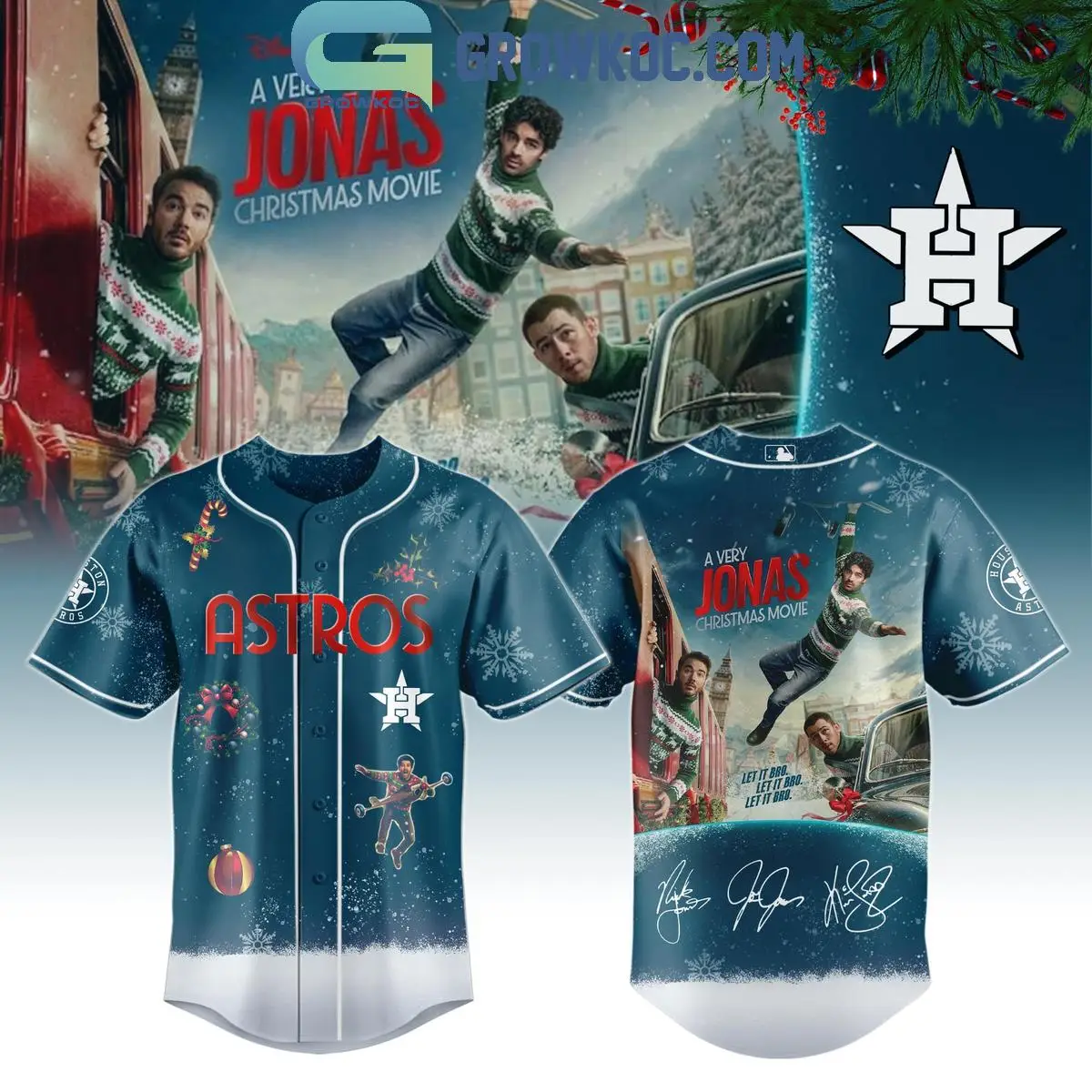Houston Astros x A Very Jonas Christmas Movie 2025 Jersey