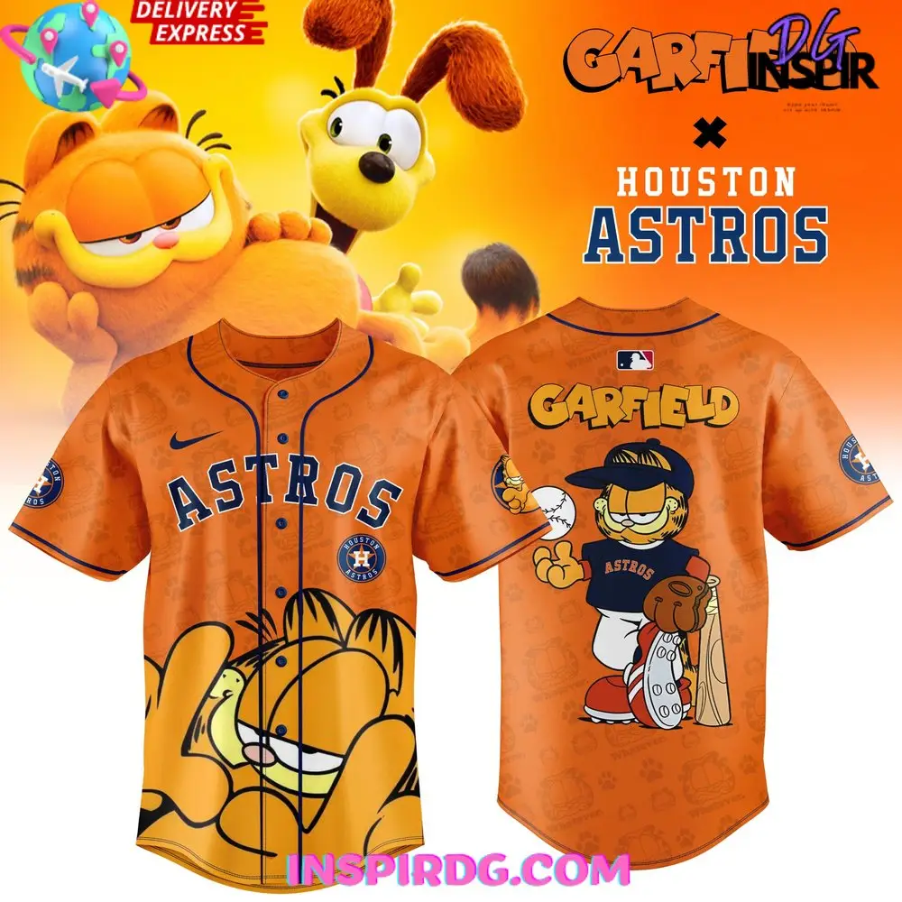 Houston Astros X Garfield Lazy Home Run Limited Edition Baseball Jersey
