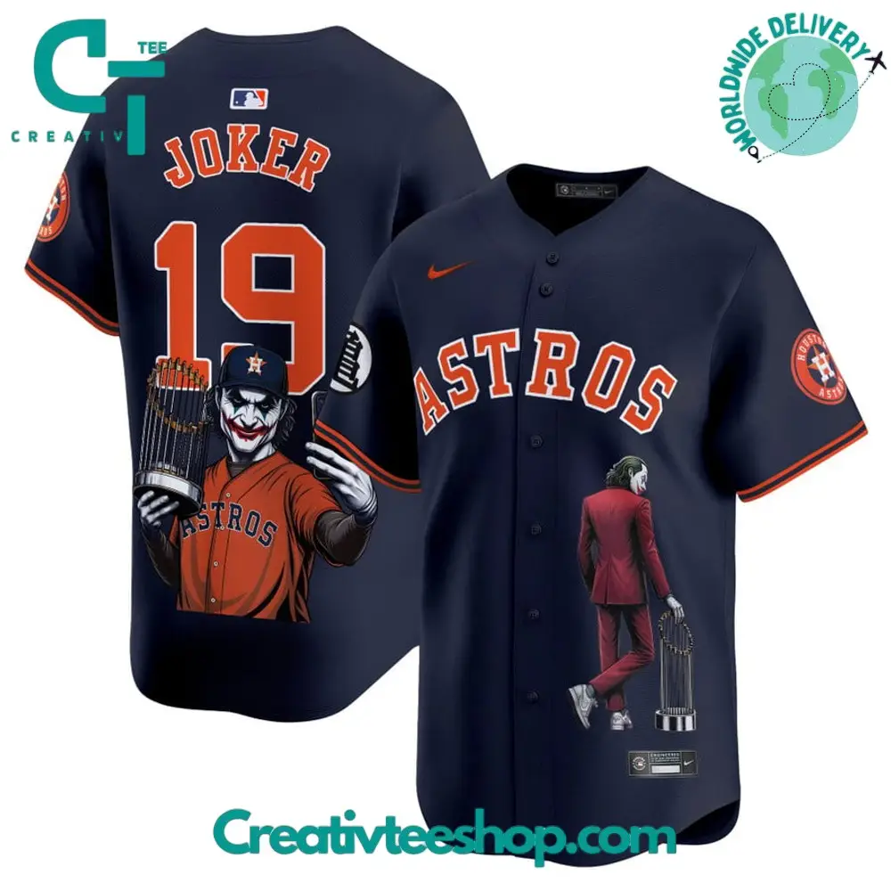 Houston Astros X Joker Navy Baseball Jersey
